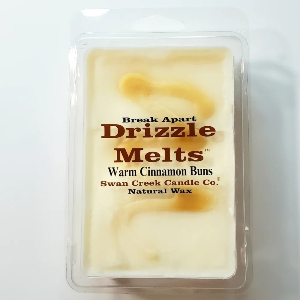 WARM CINNAMON BUNS by SWAN CREEK CANDLE CO Drizzle Melts Natural Wax 5.25 oz NWT